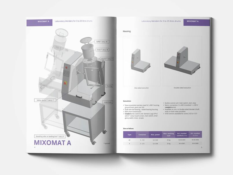 maschinenbau broschüre design