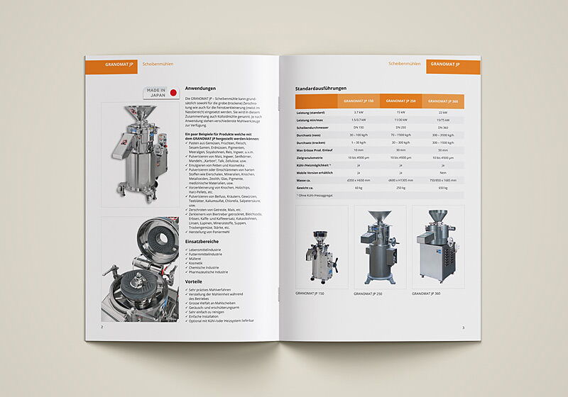 maschinenbau broschürendesign