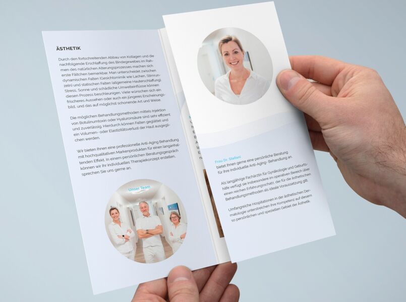 Tri-fold flyer for doctor's office