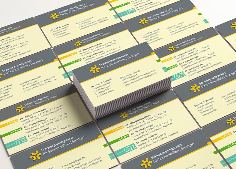 doctor's office business card