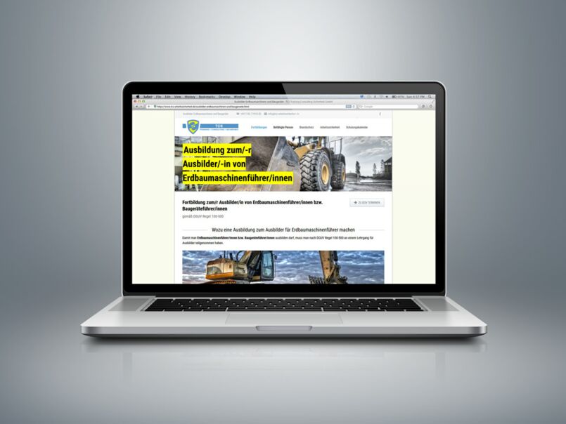 webdesign schulungswebsite