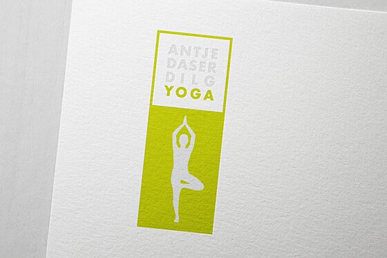 yoga logo auf briefbogen